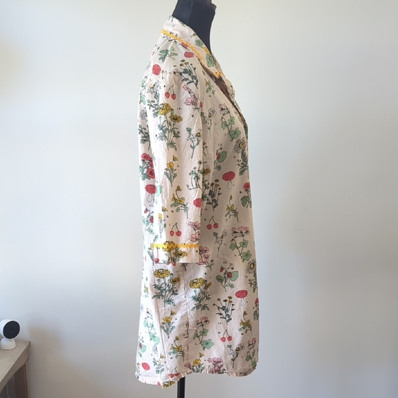 Bando Dress Pajama Floral Print Size Medium - Picture 7 of 13